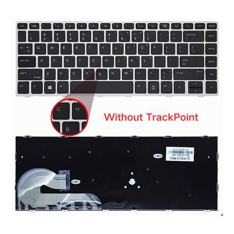 Cargue la imagen en el visor de la galería, HP Zbook 14U G5 / 14U G6 Series - Laptop Keyboard With Back Light US Layout
