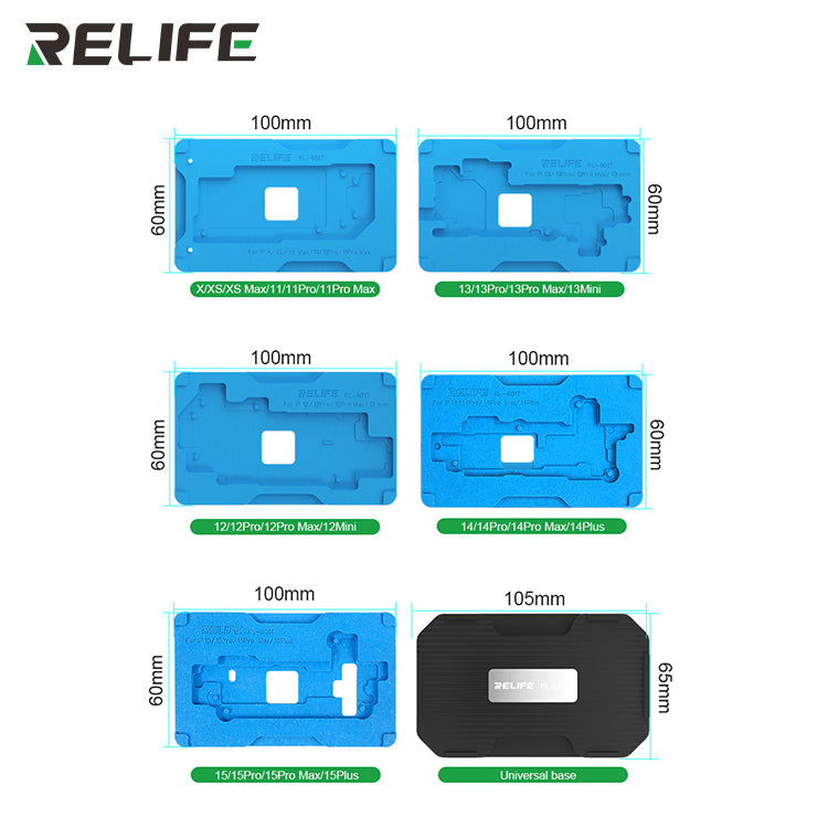 Load image into Gallery viewer, [RL-601T] RELIFE 22-in-1 iPhone Mid-Tier Motherboard Repair Fixture Set - Polar Tech Australia
