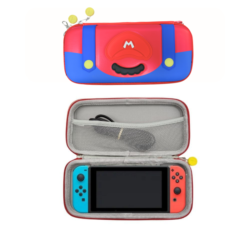 Cargue la imagen en el visor de la galería, Mario-themed Nintendo Switch Carrying Case - Protective Travel Bag
