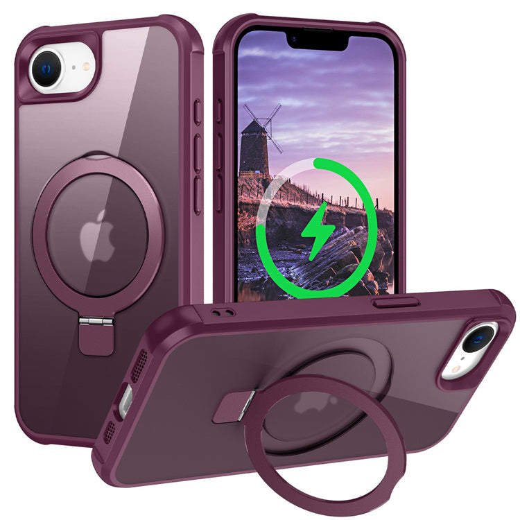 Cargue la imagen en el visor de la galería, [Magsafe Compatible][360° Rotating Stand] Apple iPhone 16e Full-coverage Shockproof Essentials Series Case
