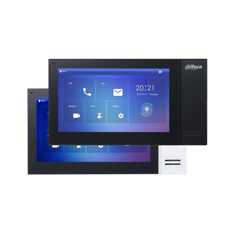 Cargue la imagen en el visor de la galería, [VTH2421FB-P] Dahua IP Intercom System Villa Indoor Monitor 7 Inch Touch Screen PoE BLACK
