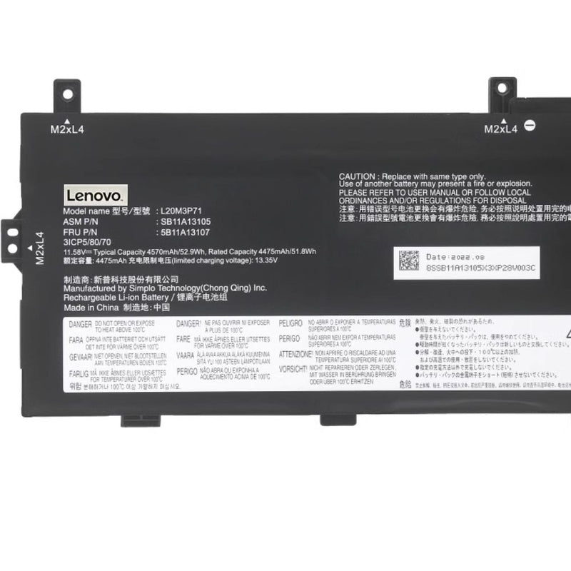 Chargez l&#39;image dans la visionneuse de la galerie, [L20M3P71] Lenovo ThinkPad X13 Yoga GEN 2-20W8000EUK/2-20W8000JEE Replacement Battery - Polar Tech Australia
