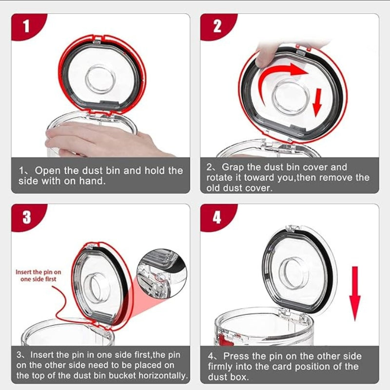 Load image into Gallery viewer, [OEM] Dyson V7 / V8 Vacuum Cleaner - Dust Bin Lid Cap Cover With Sealing Rings Replacement Part - Polar Tech Australia
