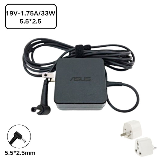 [19V-1.75A/33W][5.5*2.5] Asus Zenbook VivoBook Eee BoOK A53S A53U A450 A52F A53E A54C A55A F551 F554 K401 K501 K55 X401  Laptop AC Power Supply Adapter Charger