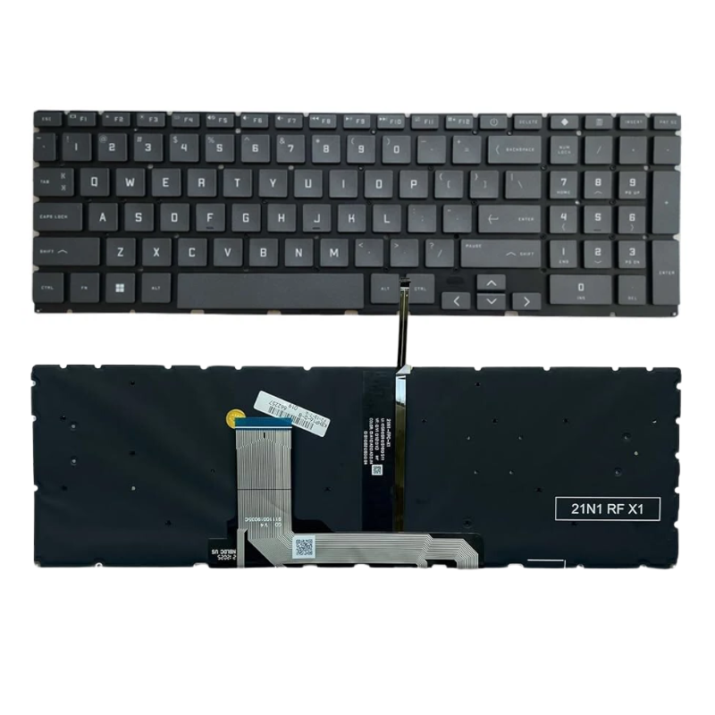 Chargez l&#39;image dans la visionneuse de la galerie, HP TPN-Q263 TPN-Q264 TPN-Q278 16-D 16-E 16T-D 15-FA Series - Laptop Keyboard With Back Light US Layout
