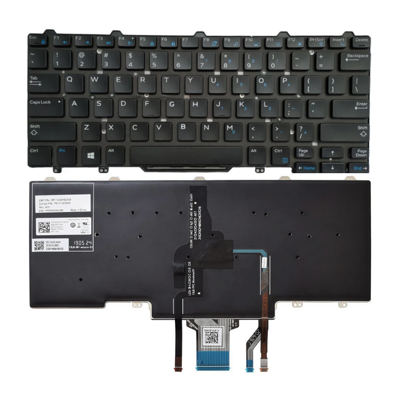 Chargez l&#39;image dans la visionneuse de la galerie, DELL E5470 E7470 Latitude 7490 5480 5488 7480 5450 5491 Series - Laptop Keyboard With Back Light US Layout
