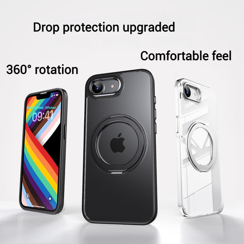 Cargue la imagen en el visor de la galería, [Magsafe Compatible][360° Rotating Stand] Apple iPhone 16e Matte Shockproof Essentials Series Case
