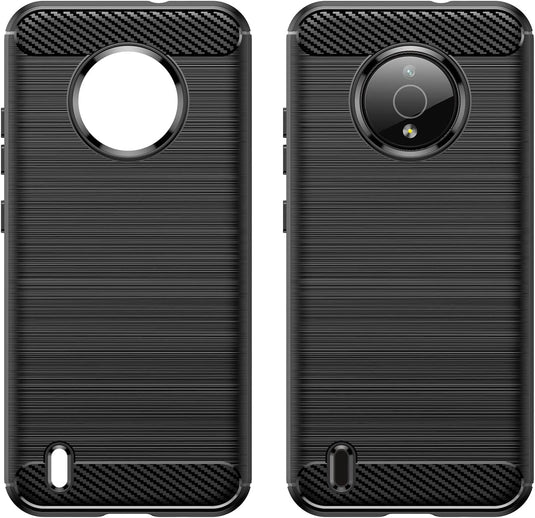 Nokia C200 - Shield Shockproof Rugged Heavy Duty Case With 2PC 9HD Tempered Glass Screen Protector