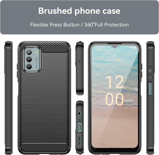 Nokia G310 - Shield Shockproof Rugged Heavy Duty Case With 2PC 9HD Tempered Glass Screen Protector