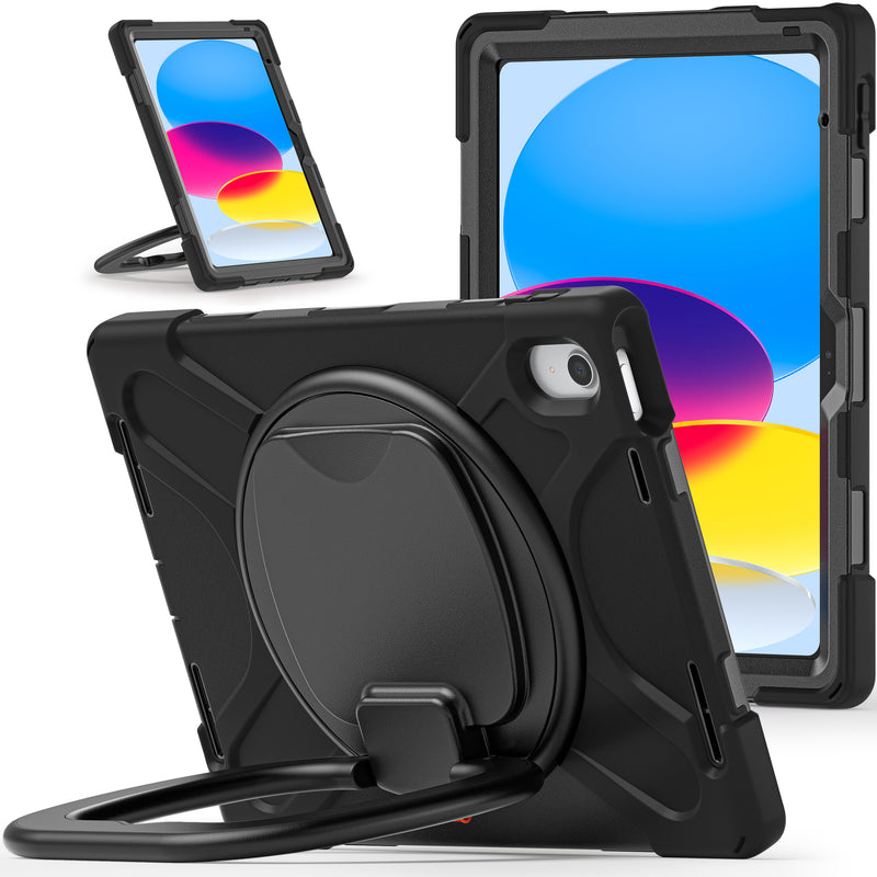 Load image into Gallery viewer, Apple iPad 10th 2022 10.9“ EVA Kid Friendly Heavy Duty Ring Holder Stand Case - Polar Tech Australia
