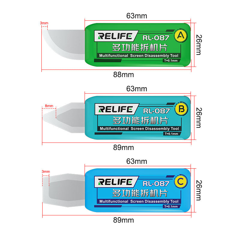 Cargue la imagen en el visor de la galería, [RL-087] RELIFE Multifunctional Screen Disassembly Tool set/3 pcs - Polar Tech Australia
