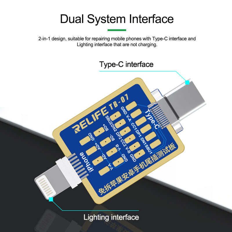 Load image into Gallery viewer, [TB-07] RELIFE Disassembly-Free IP Android Phone Charge Interface Test Board - Polar Tech Australia
