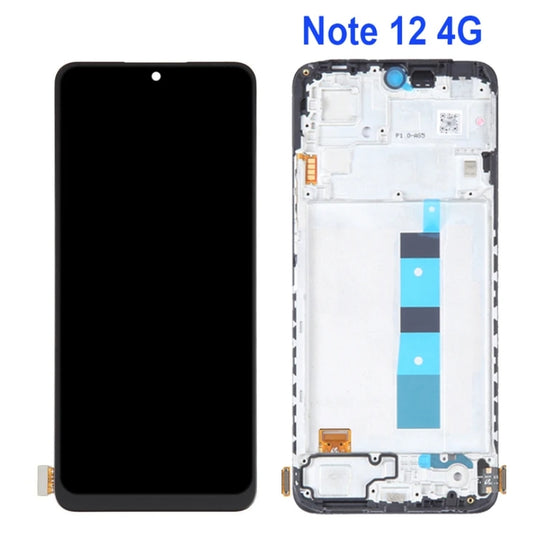 [ORI][With Frame] XIAOMI Redmi Note 12 4G - AMOLED LCD Touch Digitiser Display Screen Assembly