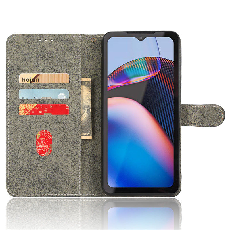 Cargue la imagen en el visor de la galería, [With Card Solt] Motorola Moto Defy 2 - Flip Folio Case with Card Holders Leather Wallet Case
