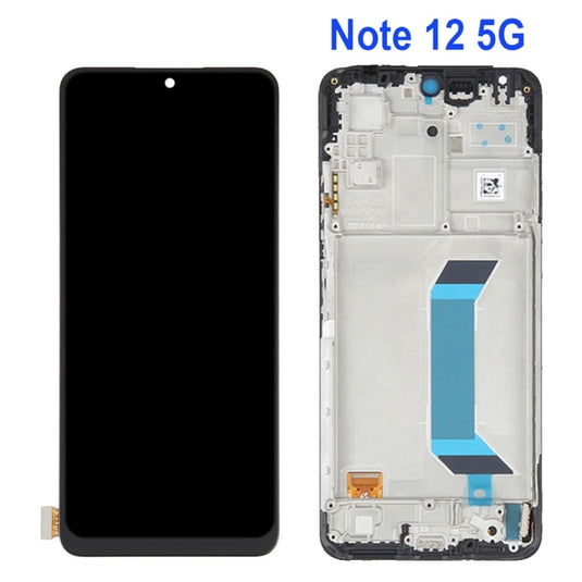 [ORI][With Frame] XIAOMI Redmi Note 12 5G - AMOLED LCD Touch Digitiser Display Screen Assembly