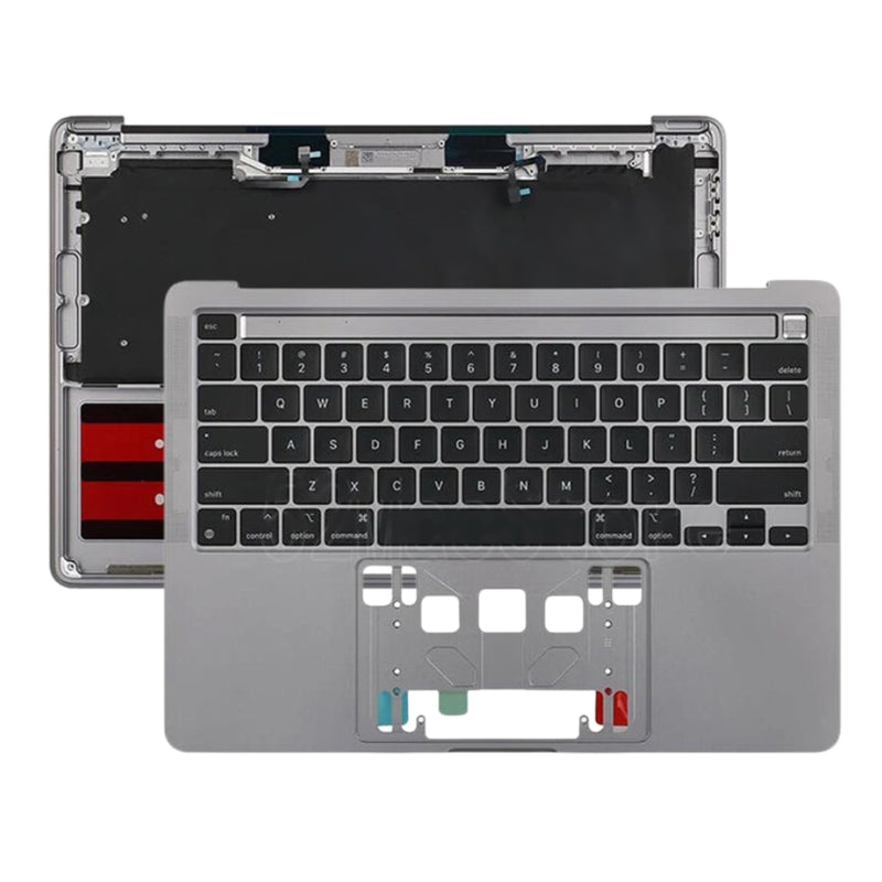 Cargue la imagen en el visor de la galería, MacBook Pro 13&quot; Two Thunderbolt Ports A2338 (Year 2022) - Keyboard With Touch Bar Frame Housing Palmrest US Layout Assembly - Polar Tech Australia
