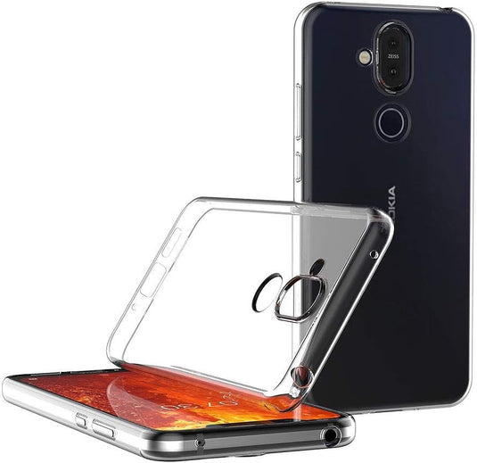 Nokia 8.1 - AirPillow Cushion Transparent Soft Clear TPU Four Corners Protective Case