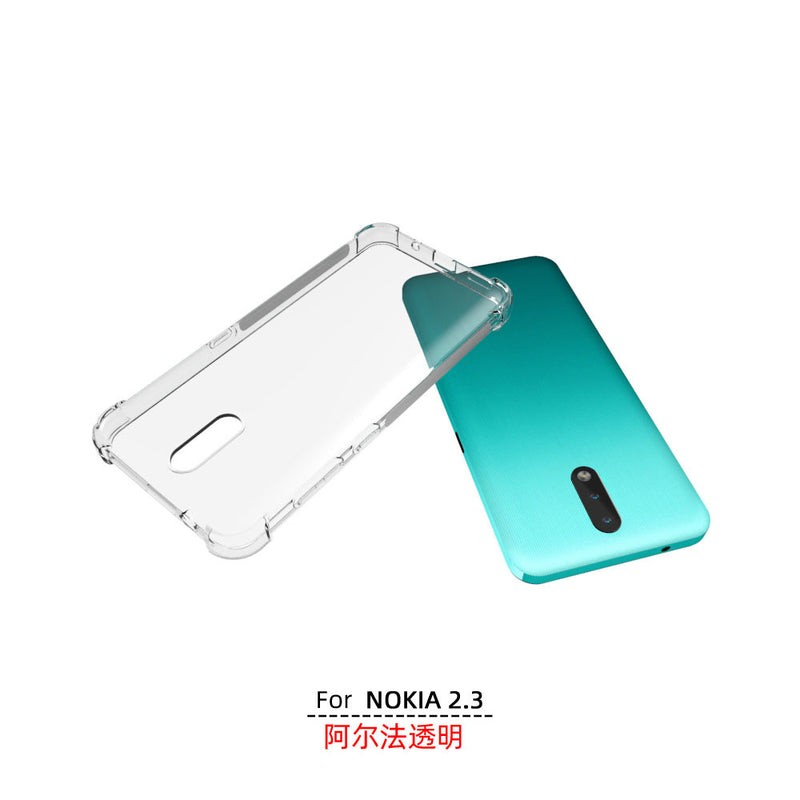 Cargue la imagen en el visor de la galería, Nokia 2.3 - AirPillow Cushion Transparent Soft Clear TPU Four Corners Protective Case
