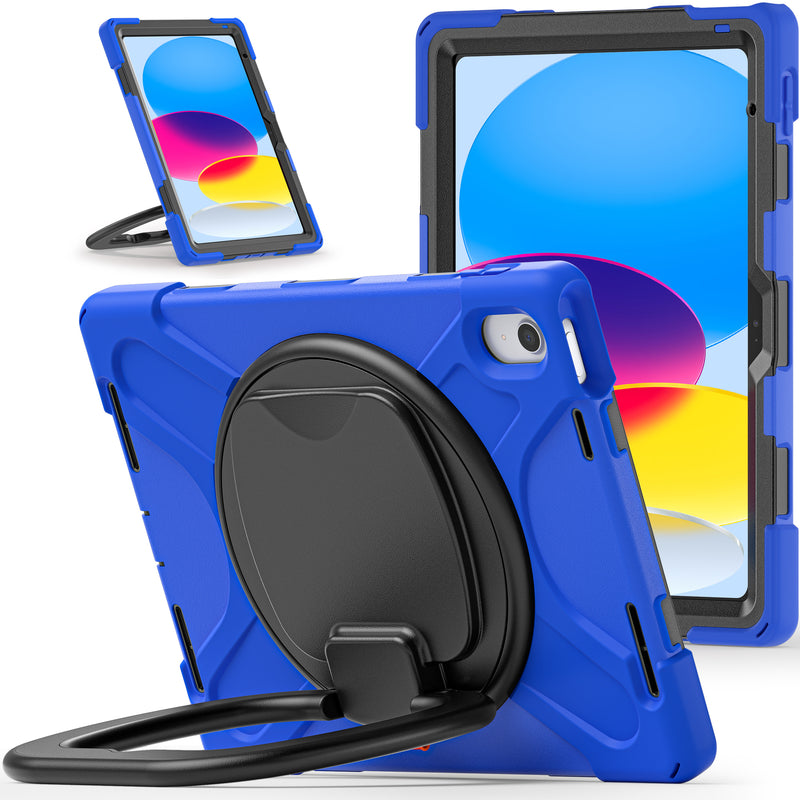 Load image into Gallery viewer, Apple iPad 10th 2022 10.9“ EVA Kid Friendly Heavy Duty Ring Holder Stand Case - Polar Tech Australia
