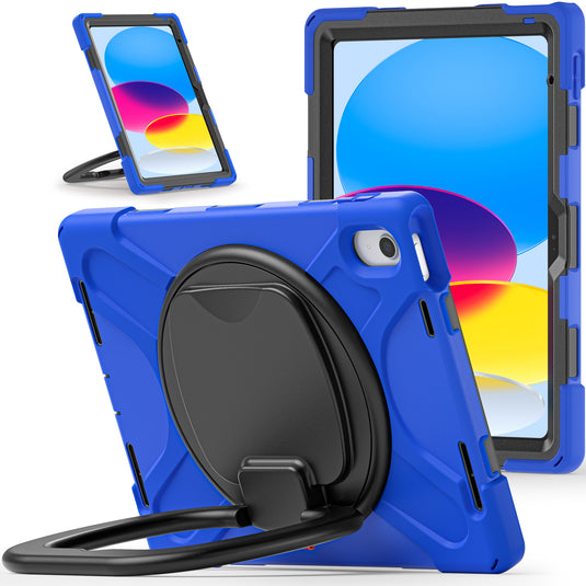 Apple iPad 10th 2022 10.9“ EVA Kid Friendly Heavy Duty Ring Holder Stand Case - Polar Tech Australia