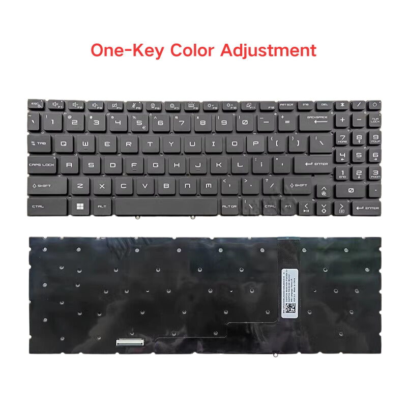 Load image into Gallery viewer, MSI Sword 15 Replacement Keyboard Flex US Layout With Backlit
