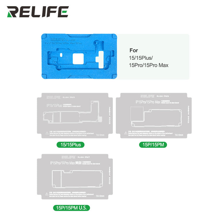 Load image into Gallery viewer, [RL-601T] RELIFE iPhone 15 Series Mid-Tier Motherboard Repair Fixture Set - Polar Tech Australia
