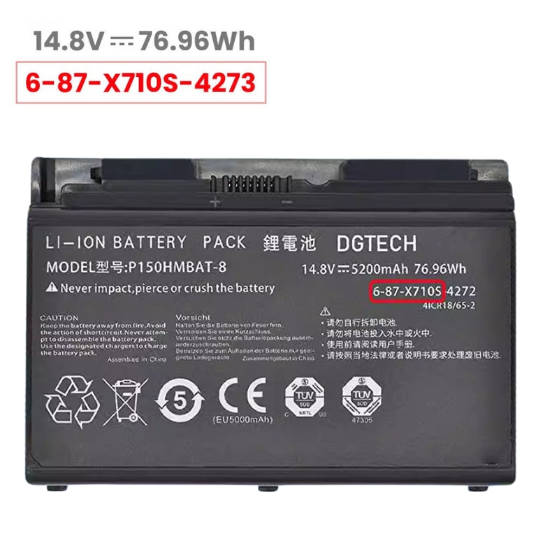 Chargez l&#39;image dans la visionneuse de la galerie, [P150HMBAT-8] Clevo K670E NP8131 NP8150 - Replacement Battery - Polar Tech Australia
