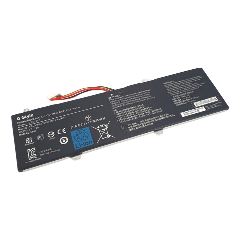 Cargue la imagen en el visor de la galería, [GAG-J40] Gigabyte AERO 17 HDR WB 14-W6 14K - Replacement Battery - Polar Tech Australia
