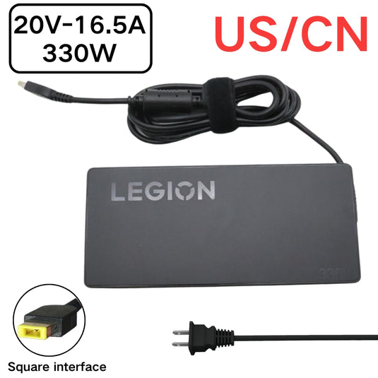 [20V-16.5A/300W][Yellow Square] Lenovo Legion Pro 7 16IRX8H 9 16IRX8 Laptop AC Power Supply Adapter Charger