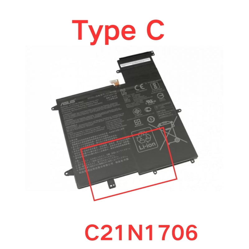 Cargue la imagen en el visor de la galería, [C21N1624 &amp; C21N1706] ASUS Zenbook Flip S Q325U Q325UAR UX370UA Replacement Battery
