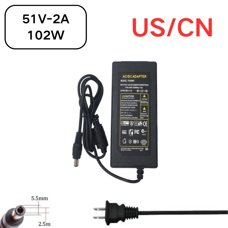 Chargez l&#39;image dans la visionneuse de la galerie, [51V-2A][5.5x2.5] Universal Computer/Monitor/CCTV POE Switch - Power Supply Adapter Wall Charger
