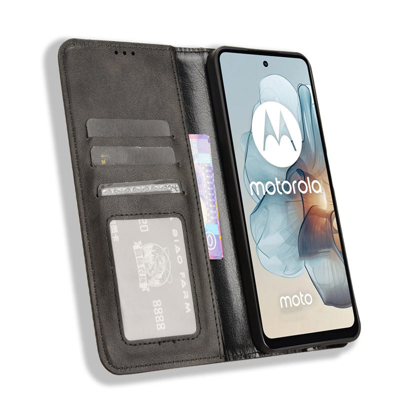 Chargez l&#39;image dans la visionneuse de la galerie, [With Card Solt] Motorola Moto G45 - PU Leather Material with Card Slots Cats Wallet Case
