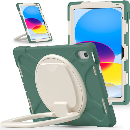 Apple iPad 10th 2022 10.9“ EVA Kid Friendly Heavy Duty Ring Holder Stand Case - Polar Tech Australia