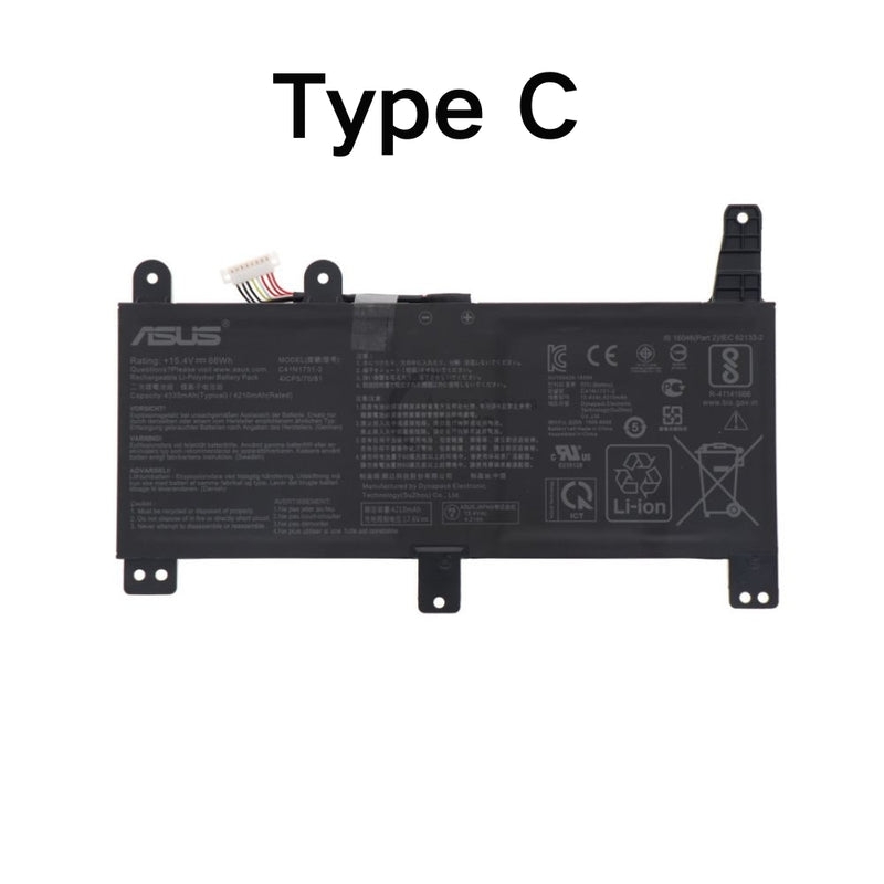 Cargue la imagen en el visor de la galería, [C41N1731] ASUS Rog STRIX GL504GV G731GU-EV089T/G15 G512LV-HN236T Replacement Battery - Polar Tech Australia
