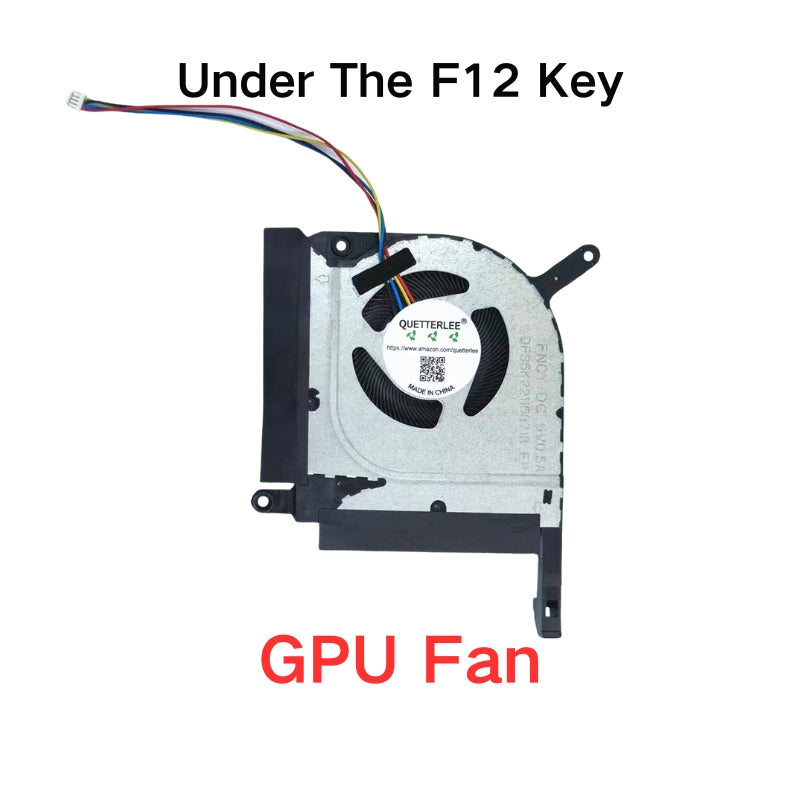 Chargez l&#39;image dans la visionneuse de la galerie, ASUS TUF A17 FA706 FA706I FX706HCB FA706Q FA706QR A15 FA506Q FA506QM QR FX506H FX506HC FX506HM FX506LH-AS51 RTX30 (Year 2021) Series - CPU &amp; GPU Cooling Fans Replacement Parts
