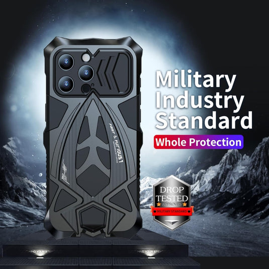 [Military-Grade Protection] [Metal Frame Bumper] Apple iPhone 16 / 16 Plus / 16 Pro / 16 Pro Max - Heavy Duty Shockproof Series Phone Case