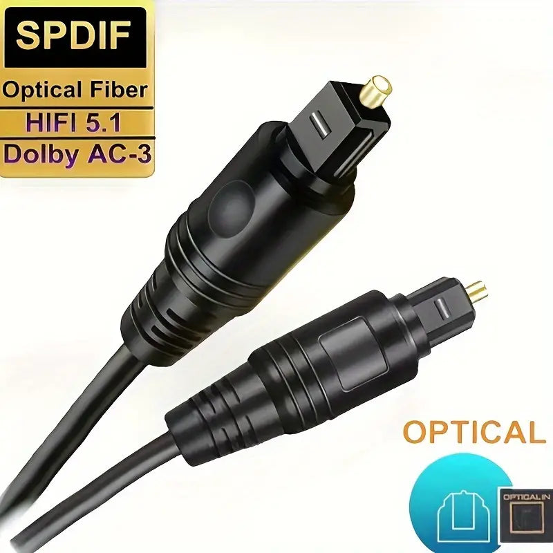 Cargue la imagen en el visor de la galería, Toslink SPDIF Fiber Optic Cable Digital Audio Optical Cable Cord - Polar Tech Australia
