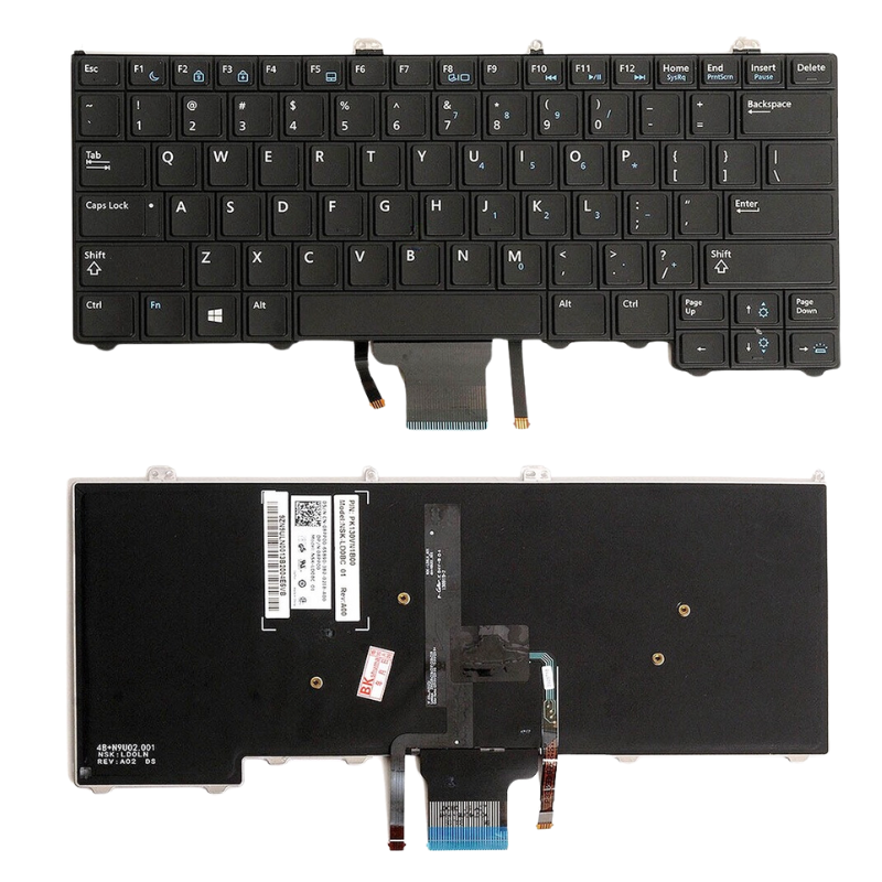 Cargue la imagen en el visor de la galería, DELL Latitude E7440 E7420 E7240 E7420D 12 7000 Series - Laptop Keyboard With Back Light US Layout
