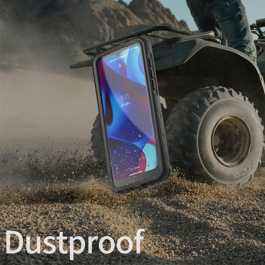 [A-Series] Motorola Moto G Pure (2021) - Redpepper Full Covered Waterproof Heavy Duty Tough Armor Case