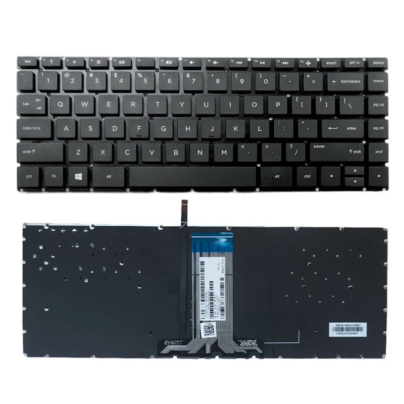 Cargue la imagen en el visor de la galería, HP 14-AB 14-AL 14-J TPN-Q171 TPN-QQ158 TPN-QC121 TPN-QW118 13-U Series - Laptop Keyboard With Back Light US Layout
