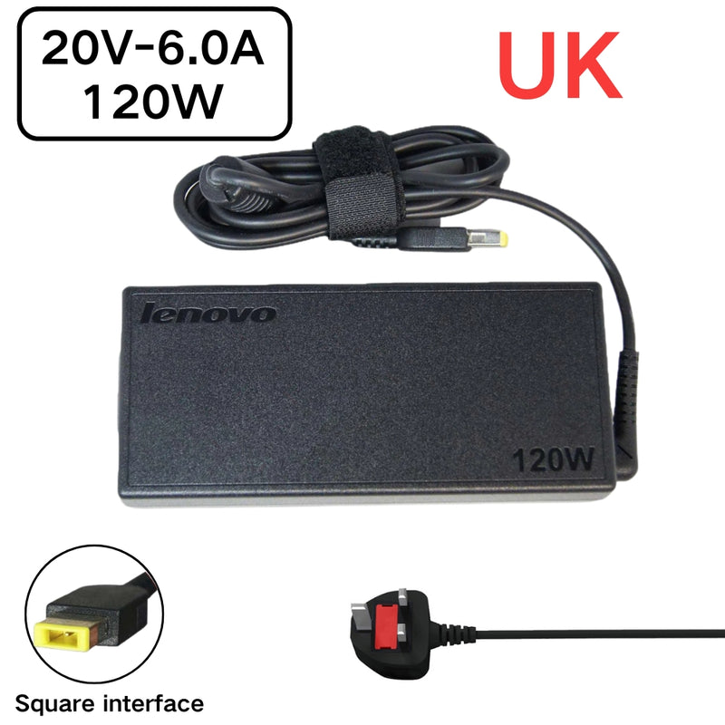 Load image into Gallery viewer, [20V-6.0A/120W][Yellow Square] Lenovo 3 SERIES 5 Series Desktop A Series all in ones AC Power Supply Adapter Charger
