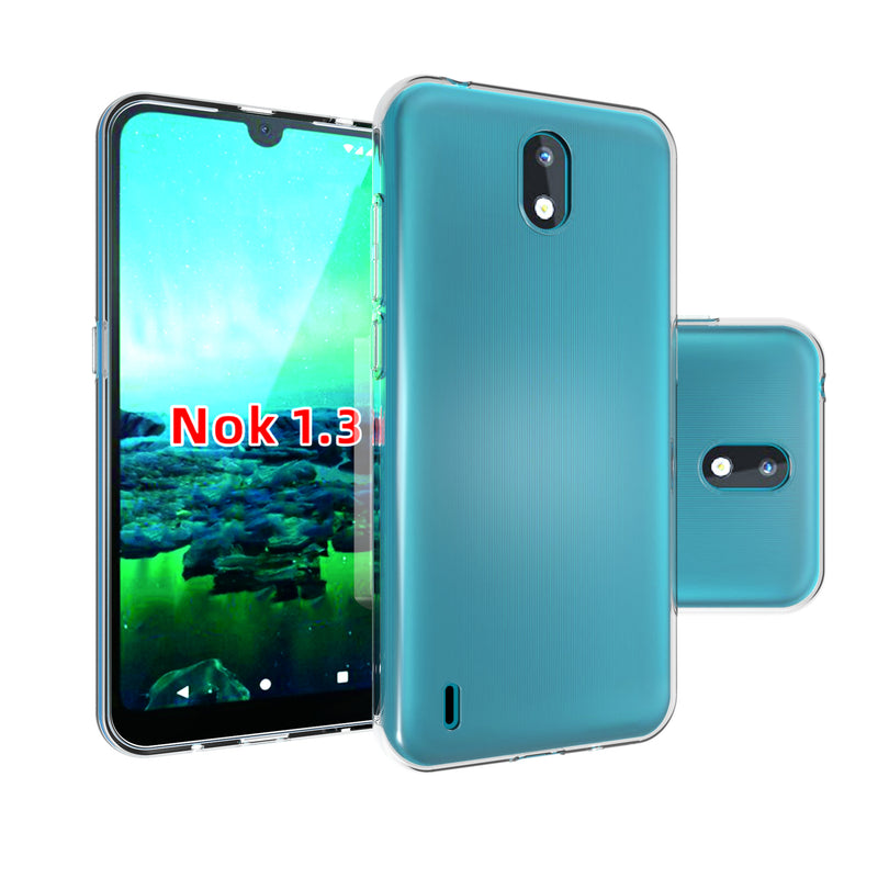 Chargez l&#39;image dans la visionneuse de la galerie, Nokia 1.3 - AirPillow Cushion Transparent Soft Clear TPU Four Corners Protective Case
