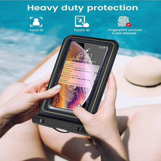 [Waterproof Phone Pouch] iPhone 16/15/14/13/12 Pro Max Plus Samsung Galaxy S24/S23/S22/S21 Google Pixel Etc, Up to 6.9'' - IP68 Universal Floating Float Water Proof Cell Phone Dry Bag Phone Case Protector