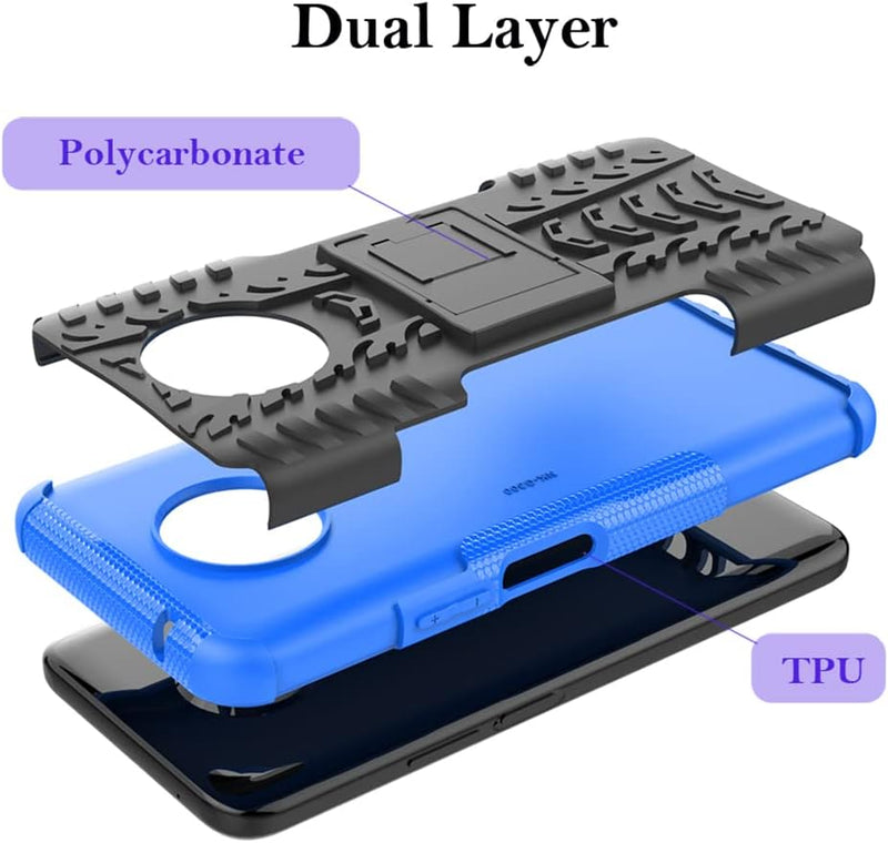 Cargue la imagen en el visor de la galería, Nokia G300 - Shield With Kickstand Hard PC Back Cover Soft TPU Dual Layer Protection Case
