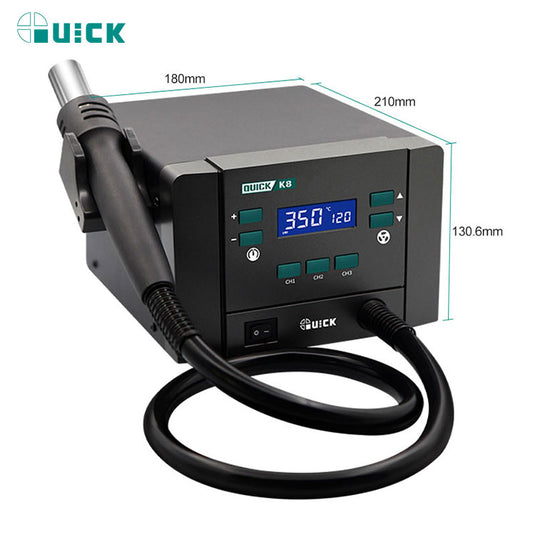 [K8] Quick Lead-Free Hot Air Soldering Station 220V - Polar Tech Australia