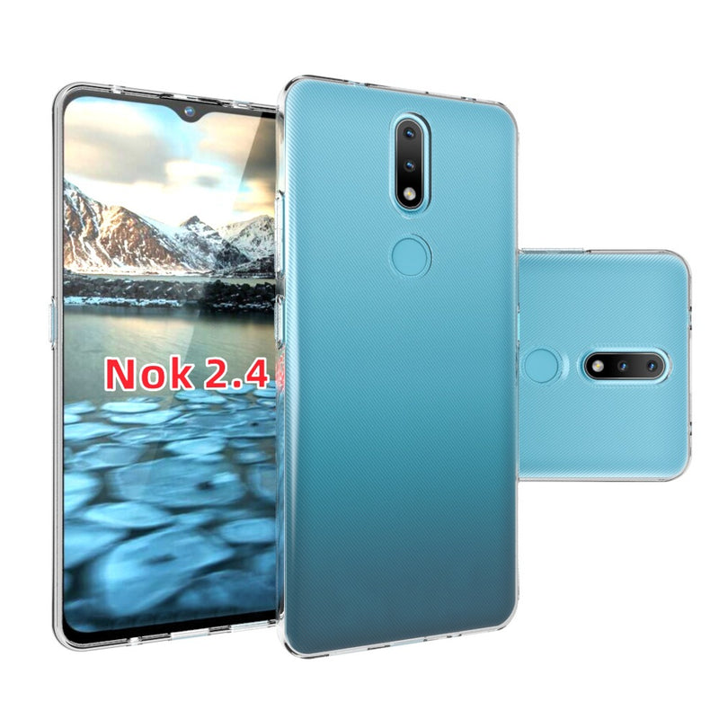 Chargez l&#39;image dans la visionneuse de la galerie, Nokia 2.4 - AirPillow Cushion Transparent Soft Clear TPU Four Corners Protective Case
