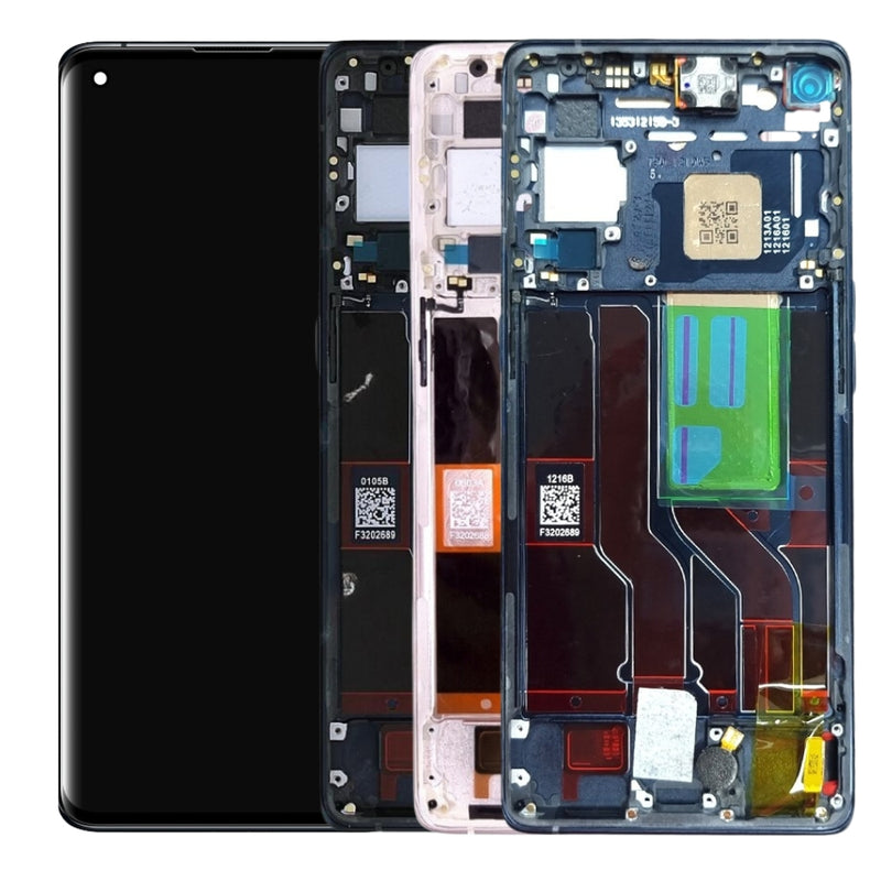 Cargue la imagen en el visor de la galería, [With Frame] OPPO Find X3 Neo (CPH2207) - AMOLED LCD Display Touch Digitizer Screen Assembly - Polar Tech Australia
