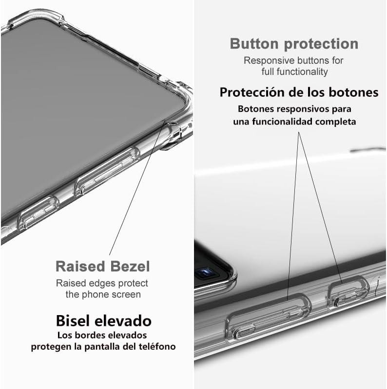 Cargue la imagen en el visor de la galería, Motorola Moto G23 / Moto G13 - AirPillow Cushion Transparent Soft Clear TPU Four Corners Protective Case
