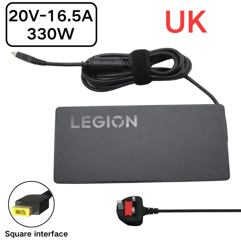 Chargez l&#39;image dans la visionneuse de la galerie, [20V-16.5A/300W][Yellow Square] Lenovo Legion Pro 7 16IRX8H 9 16IRX8 Laptop AC Power Supply Adapter Charger
