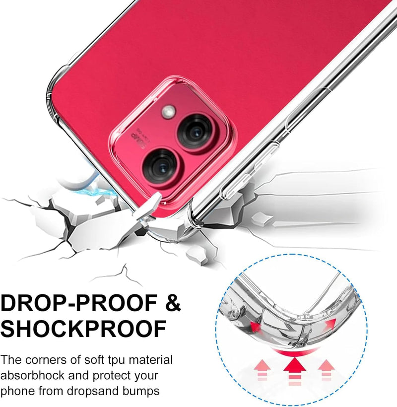 Cargue la imagen en el visor de la galería, Motorola Moto G84 5G - AirPillow Cushion Transparent Soft Clear TPU Four Corners Protective Case
